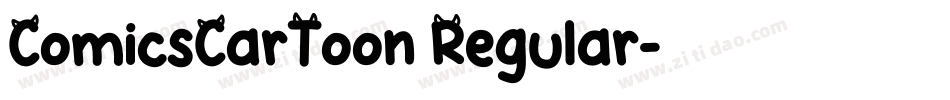 ComicsCarToon Regular字体转换